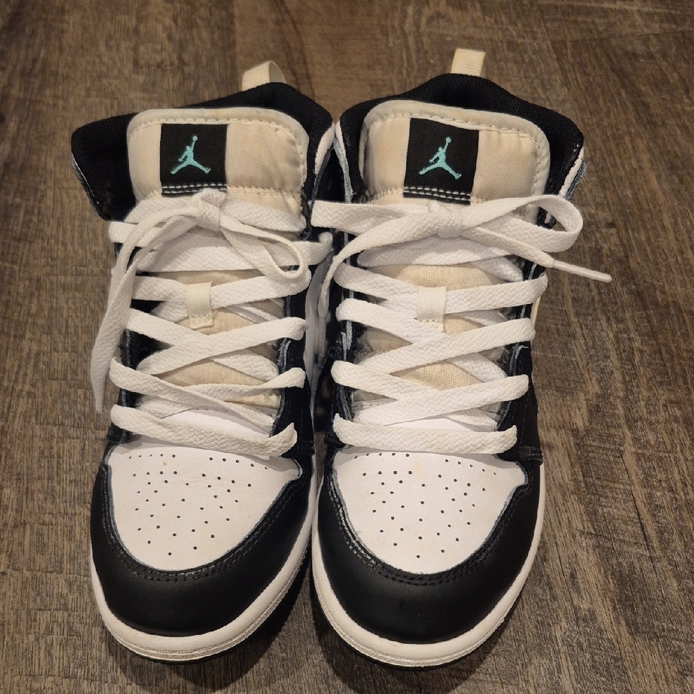 Kids Jordan Black and White Sneakers